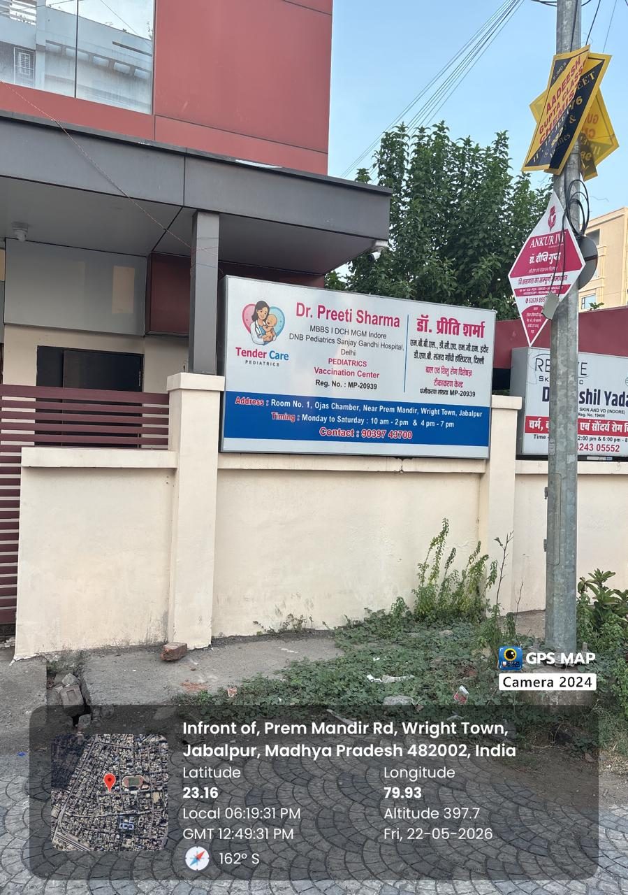 Tender Care Pediatrics clinic, Wright Town, Jabalpur